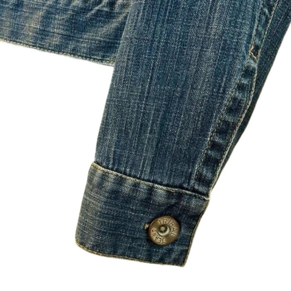 Tribal Denim Jeans Jacket Women’s Long Sleeve Stretch - Picture 6 of 15